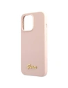 Kup Case Guess GUHMP13XLSLMGLP Apple iPhone 13 Pro Max hellrosa/light pink Hardcase Silikon Script Gold Logo Magsafe - GUE1629PNK - {ean13} - Sklep Home Screen