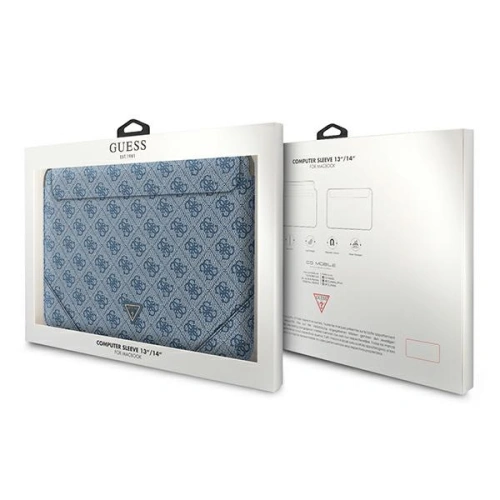Kup Etui Guess Sleeve GUCS14P4TB 13/14 palců modrý/blue 4G Uptown Triangle logo - GUE1630BLU - {ean13} - Sklep Home Screen