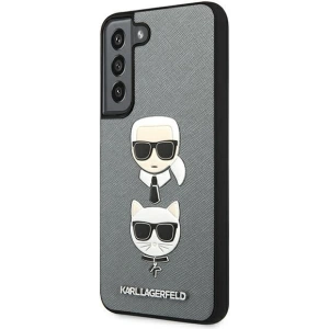 Kup Etui Karl Lagerfeld KLHCS22SSAKICKCSL Samsung Galaxy S22 argintiu/silver Saffiano Karl & Choupette Head - KLD849SLV - {ean13} - Sklep Home Screen