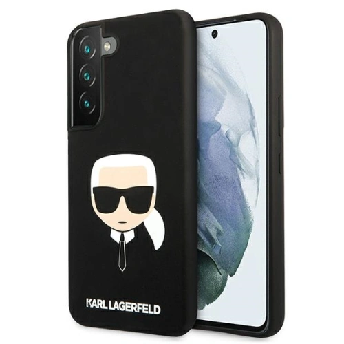 Kup Etui Karl Lagerfeld KLHCS22SSLKHBK Samsung Galaxy S22 negru/black hardcase Silicon Karl`s Head - KLD850BLK - {ean13} - Sklep Home Screen