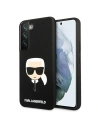 Etui Karl Lagerfeld KLHCS22SSLKHBK Samsung Galaxy S22 fekete/black hardcase Szilikon Karl feje