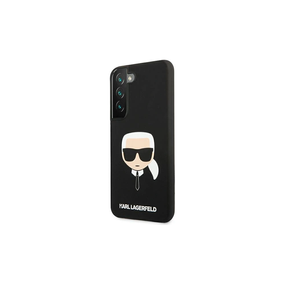 Etui Karl Lagerfeld KLHCS22SSLKHBK Samsung Galaxy S22 czarny/black hardcase Silicone Karl`s Head