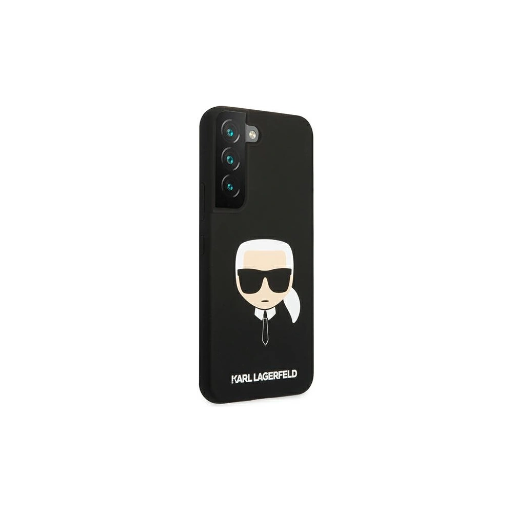 Etui Karl Lagerfeld KLHCS22SSLKHBK Samsung Galaxy S22 czarny/black hardcase Silicone Karl`s Head