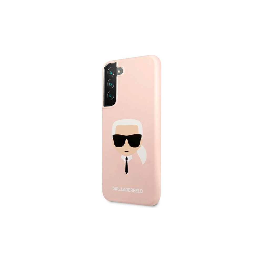Etui Karl Lagerfeld KLHCS22SSLKHPI Samsung Galaxy S22 rożowy/pink hardcase Silicone Karl`s Head