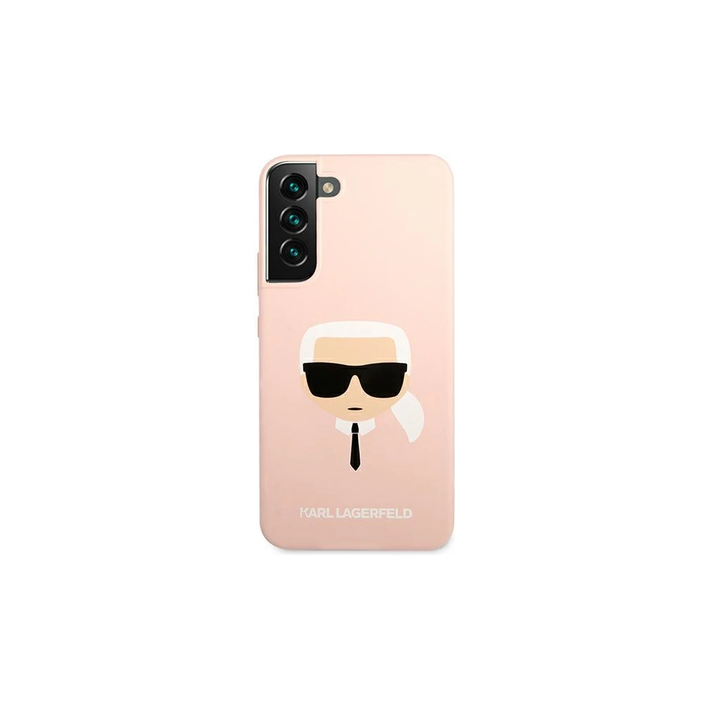 Etui Karl Lagerfeld KLHCS22SSLKHPI Samsung Galaxy S22 rożowy/pink hardcase Silicone Karl`s Head