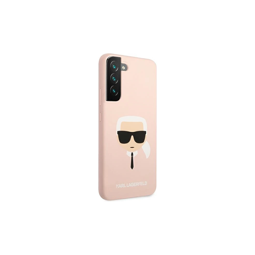 Etui Karl Lagerfeld KLHCS22SSLKHPI Samsung Galaxy S22 rożowy/pink hardcase Silicone Karl`s Head