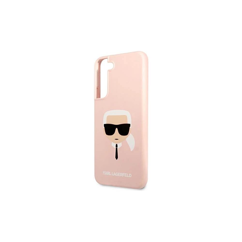 Etui Karl Lagerfeld KLHCS22SSLKHPI Samsung Galaxy S22 rożowy/pink hardcase Silicone Karl`s Head