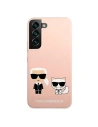 Kup Case Karl Lagerfeld KLHCS22SSSKCI Samsung Galaxy S22 Hardcase in zartrosa / light pink Silikon Ikonik Karl & Choupette - KLD852PNK - {ean13} - Sklep Home Screen