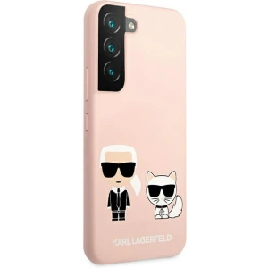 Kup Etui Karl Lagerfeld KLHCS22SSSKCI Samsung Galaxy S22 hardcase roz luminos/light pink Silicon Ikonik Karl & Choupette - KLD852PNK - {ean13} - Sklep Home Screen