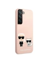 Kup Case Karl Lagerfeld KLHCS22SSSKCI Samsung Galaxy S22 Hardcase in zartrosa / light pink Silikon Ikonik Karl & Choupette - KLD852PNK - {ean13} - Sklep Home Screen