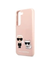 Kup Case Karl Lagerfeld KLHCS22SSSKCI Samsung Galaxy S22 Hardcase in zartrosa / light pink Silikon Ikonik Karl & Choupette - KLD852PNK - {ean13} - Sklep Home Screen