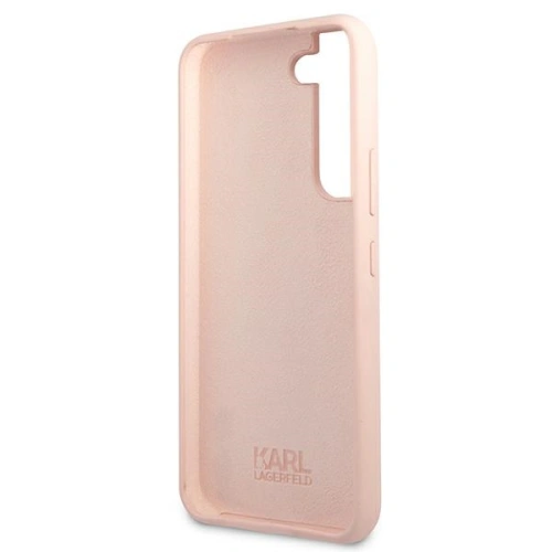 Kup Case Karl Lagerfeld KLHCS22SSSKCI Samsung Galaxy S22 Hardcase in zartrosa / light pink Silikon Ikonik Karl & Choupette - KLD852PNK - {ean13} - Sklep Home Screen