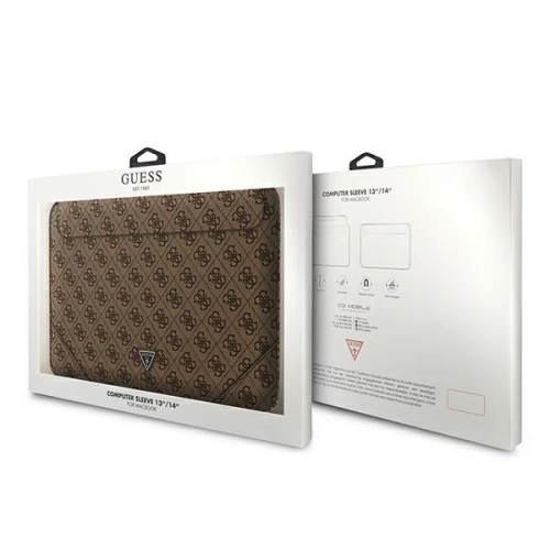 Kup Etui Guess Sleeve GUCS14P4TW 13/14 palců hnědý/brown 4G Uptown Triangle logo - GUE1633BR - {ean13} - Sklep Home Screen