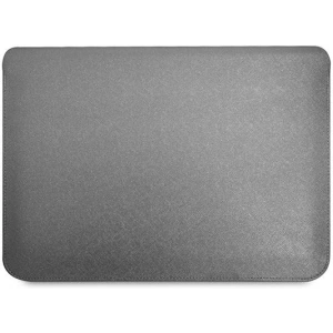 Case Guess Sleeve GUCS14PSATLG 13/14 Zoll silber Saffiano Dreieckslogo