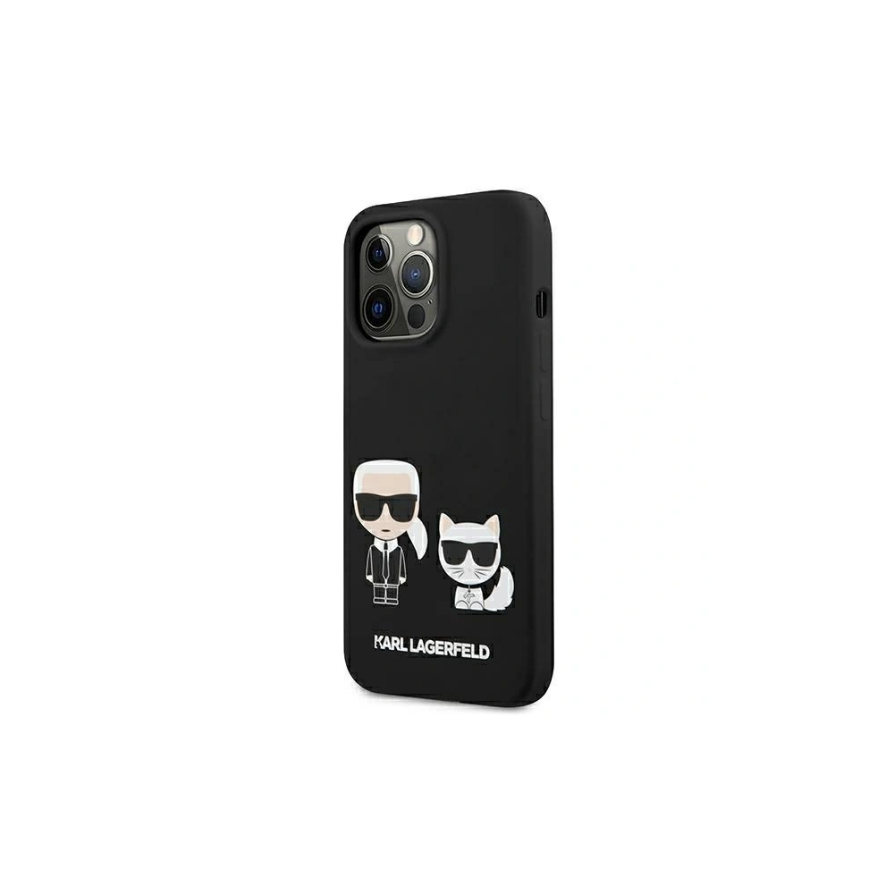 Etui Karl Lagerfeld KLHMP13LSSKCK Apple iPhone 13 Pro hardcase czarny/black Silicone Karl & Choupette Magsafe