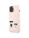 Kup Etui Karl Lagerfeld KLHMP13MSSKCI Apple iPhone 13 hardcase roz deschis/roz silicone Ikonik Karl & Choupette Magsafe - KLD855PNK - {ean13} - Sklep Home Screen