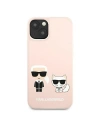 Kup Etui Karl Lagerfeld KLHMP13MSSKCI Apple iPhone 13 hardcase roz deschis/roz silicone Ikonik Karl & Choupette Magsafe - KLD855PNK - {ean13} - Sklep Home Screen