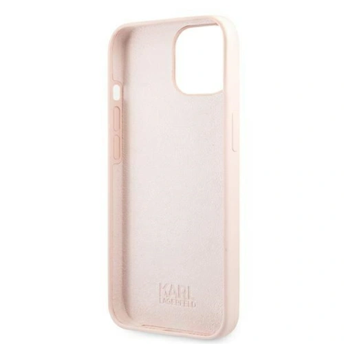 Kup Etui Karl Lagerfeld KLHMP13MSSKCI Apple iPhone 13 hardcase jasnorůžový/light pink Silicone Ikonik Karl & Choupette Magsafe - KLD855PNK - {ean13} - Sklep Home Screen