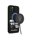 Etui Karl Lagerfeld KLHMP13MSSKCK Apple iPhone 13 hardcase negru/black Silicon Karl & Choupette Magsafe