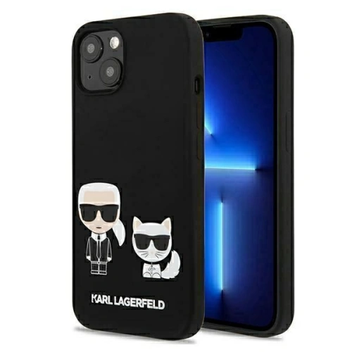 Kup Etui Karl Lagerfeld KLHMP13MSSKCK Apple iPhone 13 hardcase negru/black Silicon Karl & Choupette Magsafe - KLD856BLK - {ean13} - Sklep Home Screen