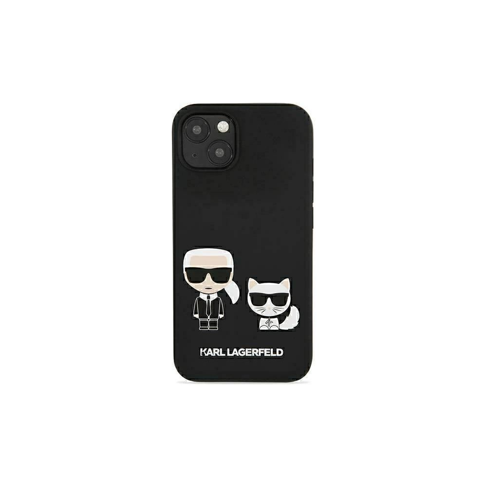 Etui Karl Lagerfeld KLHMP13MSSKCK Apple iPhone 13 hardcase czarny/black Silicone Karl & Choupette Magsafe