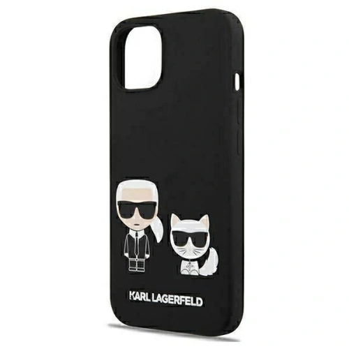 Kup Etui Karl Lagerfeld KLHMP13MSSKCK Apple iPhone 13 hardcase negru/black Silicon Karl & Choupette Magsafe - KLD856BLK - {ean13} - Sklep Home Screen