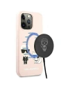 Case Karl Lagerfeld KLHMP13XSSKCI Apple iPhone 13 Pro Max Hardcase hellrosa/light pink Silikon Ikonik Karl & Choupette Magsa