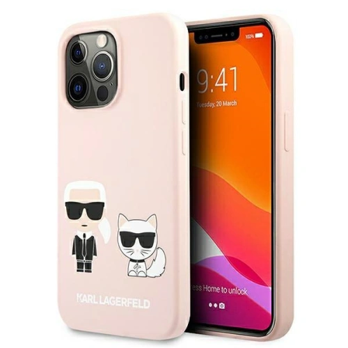 Kup Etui Karl Lagerfeld KLHMP13XSSKCI Apple iPhone 13 Pro Max hardcase roz deschis/roz deschis Silicone Ikonik Karl & Choupette Magsa - KLD857PNK - {ean13} - Sklep Home Screen