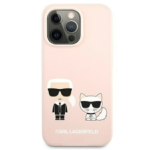 Kup Etui Karl Lagerfeld KLHMP13XSSKCI Apple iPhone 13 Pro Max hardcase világosrózsaszín/színes szilikon Ikonik Karl & Choupette Magsa - KLD857PNK - {ean13} - Sklep Home Screen