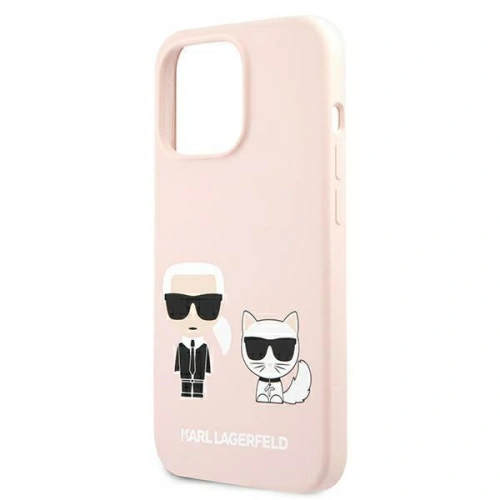 Kup Etui Karl Lagerfeld KLHMP13XSSKCI Apple iPhone 13 Pro Max hardcase világosrózsaszín/színes szilikon Ikonik Karl & Choupette Magsa - KLD857PNK - {ean13} - Sklep Home Screen