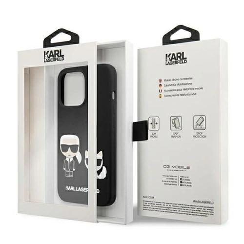 Kup Etui Karl Lagerfeld KLHMP13XSSKCK Apple iPhone 13 Pro Max hardcase černý/black silikon Karl & Choupette Magsafe - KLD858BLK - {ean13} - Sklep Home Screen
