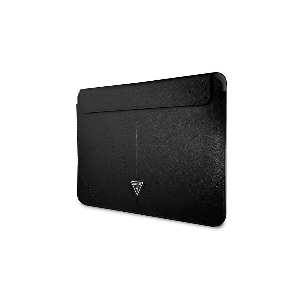 Etui Guess Sleeve GUCS14PSATLK 13/14 cali czarny/black Saffiano Triangle Logo