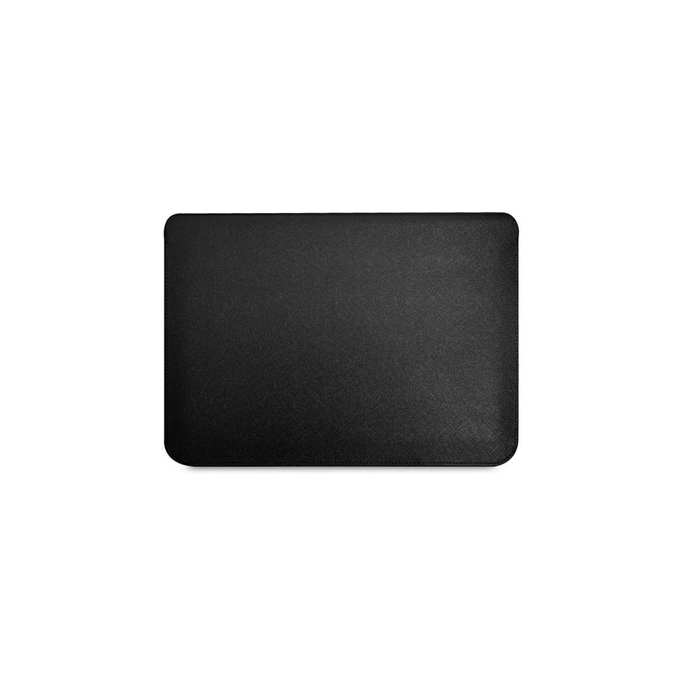 Etui Guess Sleeve GUCS14PSATLK 13/14 cali czarny/black Saffiano Triangle Logo