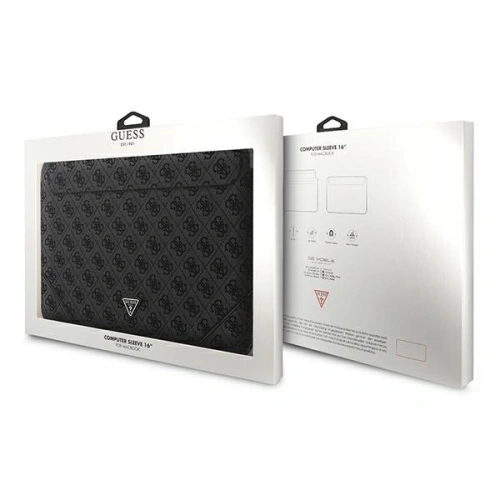 Kup Etui Guess Sleeve GUCS16P4TK 16 cali czarny/black 4G Uptown Triangle logo - GUE1639BLK - {ean13} - Sklep Home Screen
