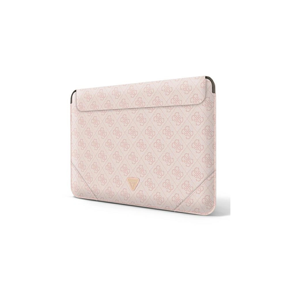 Etui Guess Sleeve GUCS16P4TP 16 cali rożowy/pink 4G Uptown Triangle logo