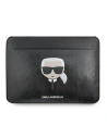 Case Karl Lagerfeld Sleeve KLCS14KHBK 13/14 Zoll schwarz/black Ikonik Karl's Head
