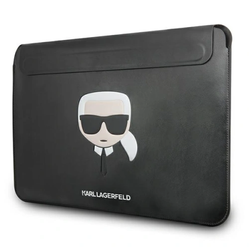 Kup Case Karl Lagerfeld Sleeve KLCS14KHBK 13/14 Zoll schwarz/black Ikonik Karl's Head - KLD860BLK - {ean13} - Sklep Home Screen