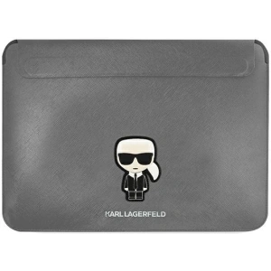 Etui Karl Lagerfeld Sleeve KLCS14PISFG 13/14 hüvelyk ezüst/silver Saffiano Ikonik Karl