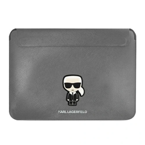 Kup Etui Karl Lagerfeld Sleeve KLCS14PISFG 13/14 cali srebrny/silver Saffiano Ikonik Karl - KLD862SLV - {ean13} - Sklep Home Screen