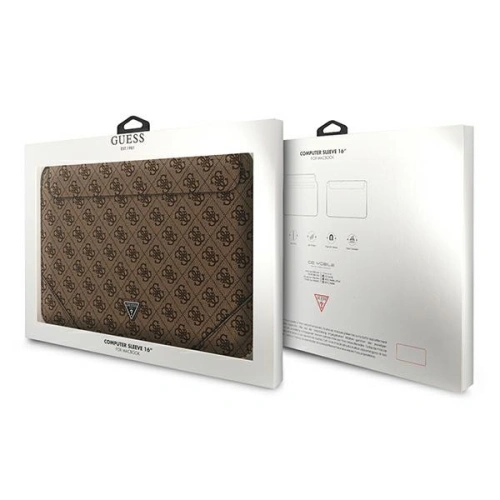 Kup Case Guess Sleeve GUCS16P4TW 16 Zoll braun/brown 4G Uptown Triangle Logo - GUE1641BR - {ean13} - Sklep Home Screen
