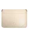 Etui Guess Sleeve GUCS16PSATLE 16 palců béžový/beige Saffiano Triangle Logo
