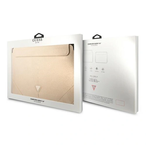 Kup Case Guess Sleeve GUCS16PSATLE 16 Zoll beige Saffiano Triangle Logo - GUE1642BEI - {ean13} - Sklep Home Screen