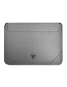 Case Guess Sleeve GUCS16PSATLG 16 Zoll silber/silver Saffiano Triangle Logo