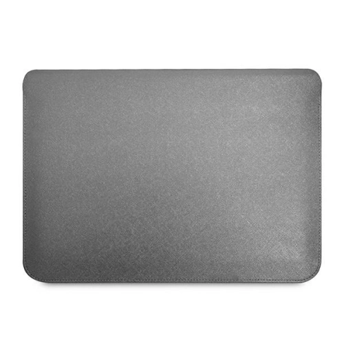 Buy Guess Sleeve GUCS16PSATLG 16 inch silver Saffiano Triangle Logo - GUE1643SLV - {ean13} - Home Screen Store Europe