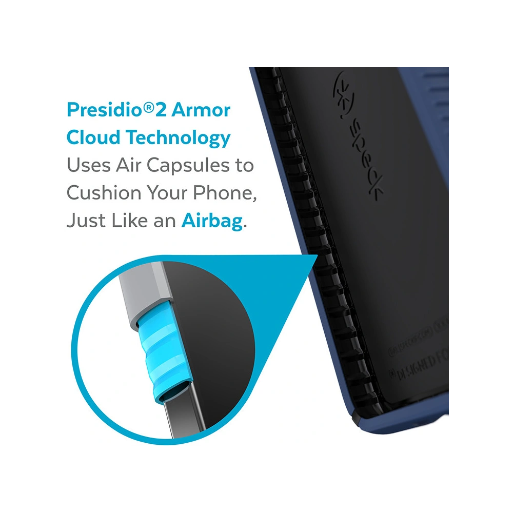 Etui Speck Presidio2 Grip MICROBAN Samsung Galaxy S22 (Coastal Blue/Storm blue)