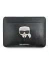 Case Karl Lagerfeld Sleeve KLCS16KHBK 16 Zoll schwarz/black Ikonik Karl`s Head