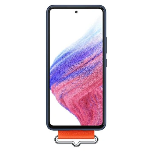 Kup Etui Samsung Galaxy A53 5G EF-GA536TN granátový/navy silikonový obal s popruhem - SMG643NAV - {ean13} - Sklep Home Screen
