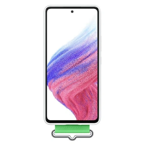 Kup Etui Samsung Galaxy A53 5G EF-GA536TW bílý/white Silicone Cover Strap - SMG644WHT - {ean13} - Sklep Home Screen