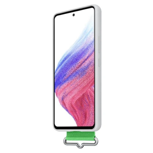 Kup Etui Samsung Galaxy A53 5G EF-GA536TW bílý/white Silicone Cover Strap - SMG644WHT - {ean13} - Sklep Home Screen
