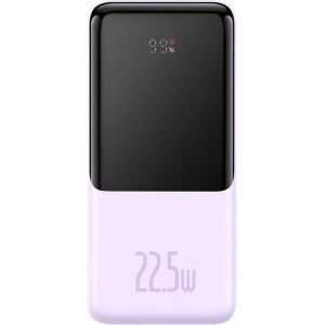 Powerbank Baseus Elf 10000mAh 22.5W + kabel USB-C, Lightning (fioletowy)